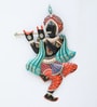 Decorative Krishna Panting Multicolour Iron  Wall Art