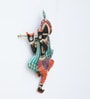 Decorative Krishna Panting Multicolour Iron  Wall Art