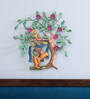Decorative Krishna Tree Multicolour Iron  Wall Art