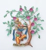 Decorative Krishna Tree Multicolour Iron  Wall Art