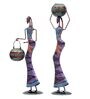 Decorative Lady Iron Figurine With Inbuilt Tealight Holder Set of 2