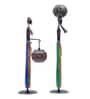 Decorative Lady Iron Figurine With Inbuilt Tealight Holder Set of 2