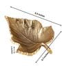 Gold Aluminium Decorative Leaf Jewellery Organiser