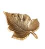 Gold Aluminium Decorative Leaf Jewellery Organiser