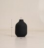 Decorative Medium Black Ceramic Vase