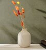 Decorative Medium White Ceramic Vase