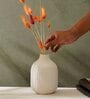 Decorative Medium White Ceramic Vase