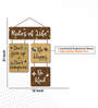 Decorative Motivational  Multicolour Engineered Wood Wall Hanging Quotes