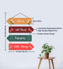 Decorative Motivational  Multicolour Engineered Wood Wall Hanging Quotes