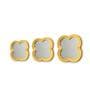 Decorative Mughal (Set of 3) Gold Plastic Wall Mirror