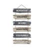 Decorative Multicolour Engineered Wood Wall Hanging Quotes