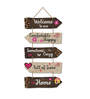 Decorative Multicolour Engineered Wood Wall Hanging Quotes