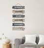 Decorative Multicolour Engineered Wood Wall Hanging Quotes
