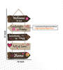 Decorative Multicolour Engineered Wood Wall Hanging Quotes