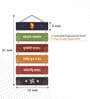 Decorative Multicolour Engineered Wood Wall Hanging Quotes