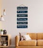 Decorative Multicolour Engineered Wood Wall Hanging Quotes