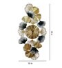 Decorative Multicolour Vertical Floral Wall Clock