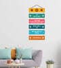 Decorative Ornaments Multicolour Engineered Wood Wall Hanging Quotes