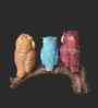 Decorative Owl Resin Showpiece (13 cm, Multicolor)