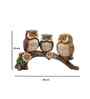 Decorative Owl Resin Showpiece (13 cm, Multicolor)