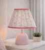 Decorative Pink Table Lamp with Printed Shade