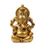 Golden Decorative Polyresin Ganesha Idol