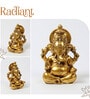 Golden Decorative Polyresin Ganesha Idol