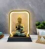 Decorative Polyresin Gautam Buddha Acrylic Base LED Light