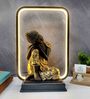 Decorative Polyresin Gautam Buddha Acrylic Base LED Light