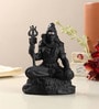 Black Decorative Polyresin Mahadev idol