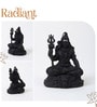 Black Decorative Polyresin Mahadev idol