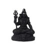 Black Decorative Polyresin Mahadev idol