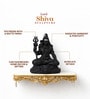 Black Decorative Polyresin Mahadev idol