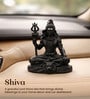 Black Decorative Polyresin Mahadev idol