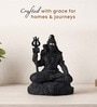 Black Decorative Polyresin Mahadev idol