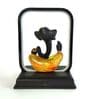 Decorative Polyresin Musical Ganesha Acrylic Base LED Light