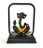 Decorative Polyresin Musical Ganesha Acrylic Base LED Light