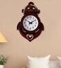 Brown Plastic Decorative Retro Wall Clock