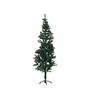 Green Plastic 5 Feet Artificial Xmas Tree With Metal Stand