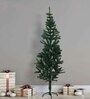 Green Plastic 5 Feet Artificial Xmas Tree With Metal Stand