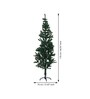 Green Plastic 5 Feet Artificial Xmas Tree With Metal Stand