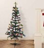 Green Plastic 3 Feet Artificial Xmas Tree With 60 Ornaments