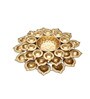 Decorative Set Of 3 Gold Iron Diya