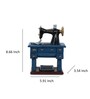 Decorative Sewing Machine  Blue Resin Showpieces