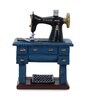 Decorative Sewing Machine  Blue Resin Showpieces