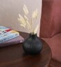 Decorative Small Black Ceramic Vase