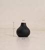 Decorative Small Black Ceramic Vase