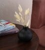 Decorative Small Black Ceramic Vase