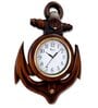 Brown Plastic Decorative Style Wall Clock