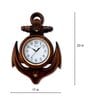 Brown Plastic Decorative Style Wall Clock